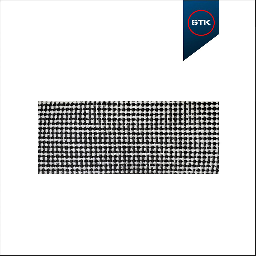 ELÁSTICO STK 163 FAVO DE MEL 80MM PRETO / BRANCO