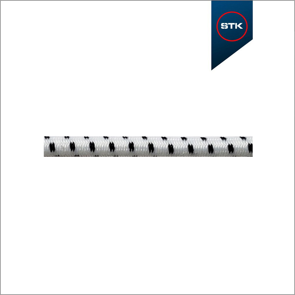 ELÁSTICO STK 183 RED 03 PRETO / BRANCO