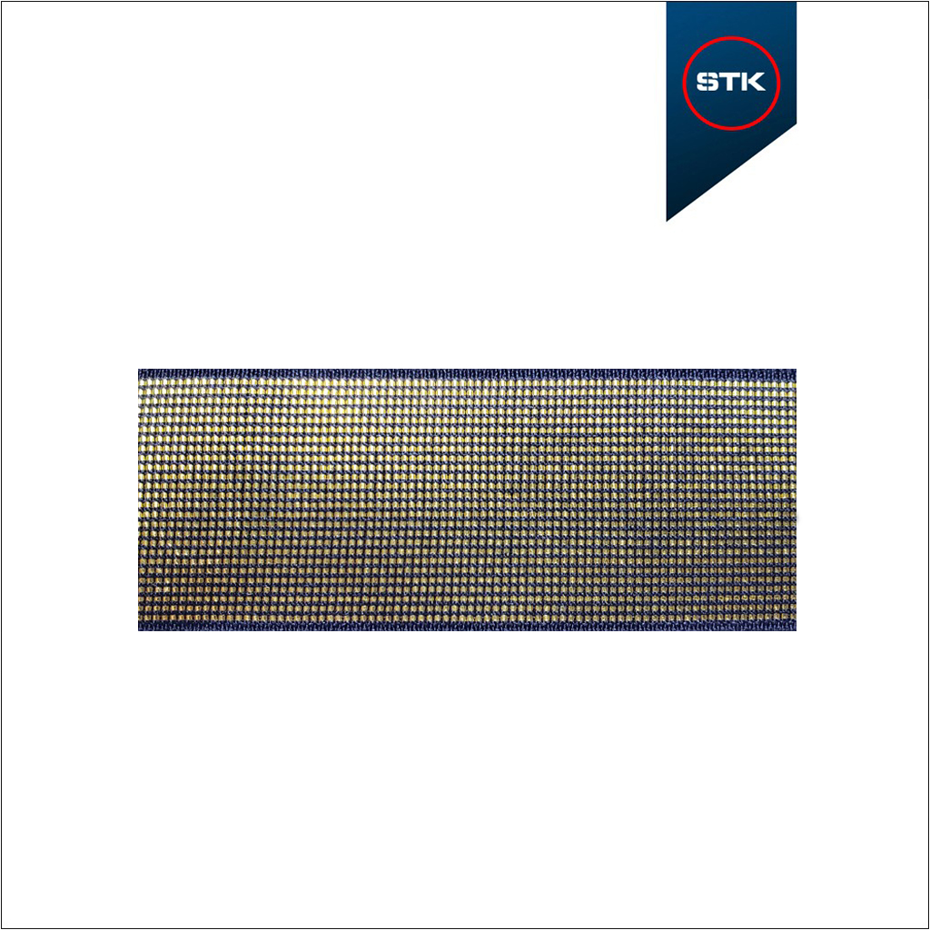 ELÁSTICO STK 938 METALIZADO 40MM PRETO / METAL DOURADO
