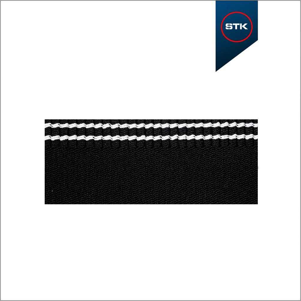 ELÁSTICO STK 52 SOCKS 60MM PRETO / BRANCO