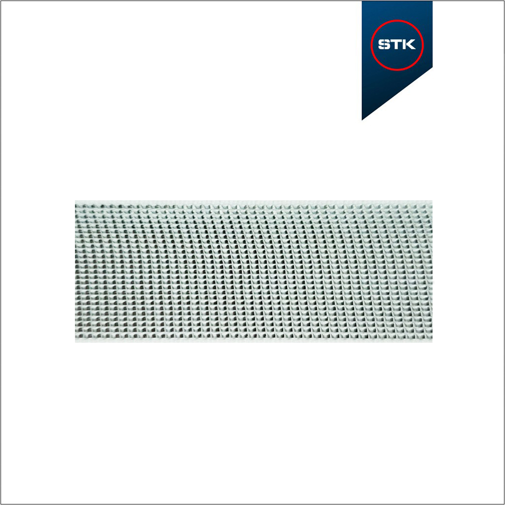 ELÁSTICO STK 938 METALIZADO 40MM BRANCO  / METAL PRATA