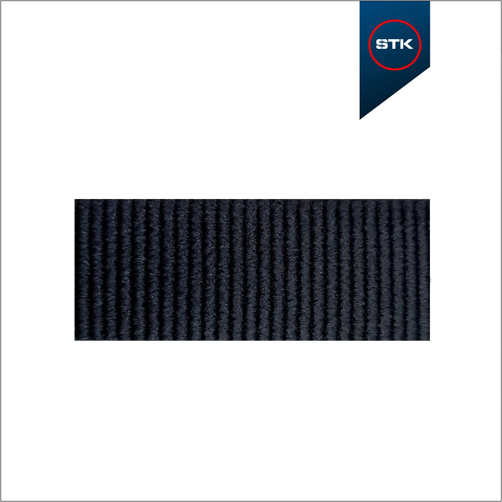ELÁSTICO STK 854 CANELADO 25MM PRETO
