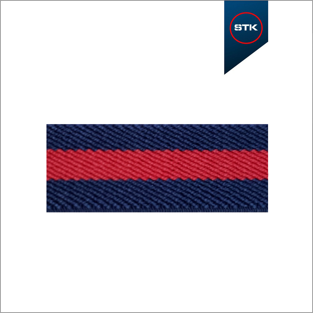 ELÁSTICO STK DIAGONAL 20MM MARINHO / VERMELHO1710 / MARINHO