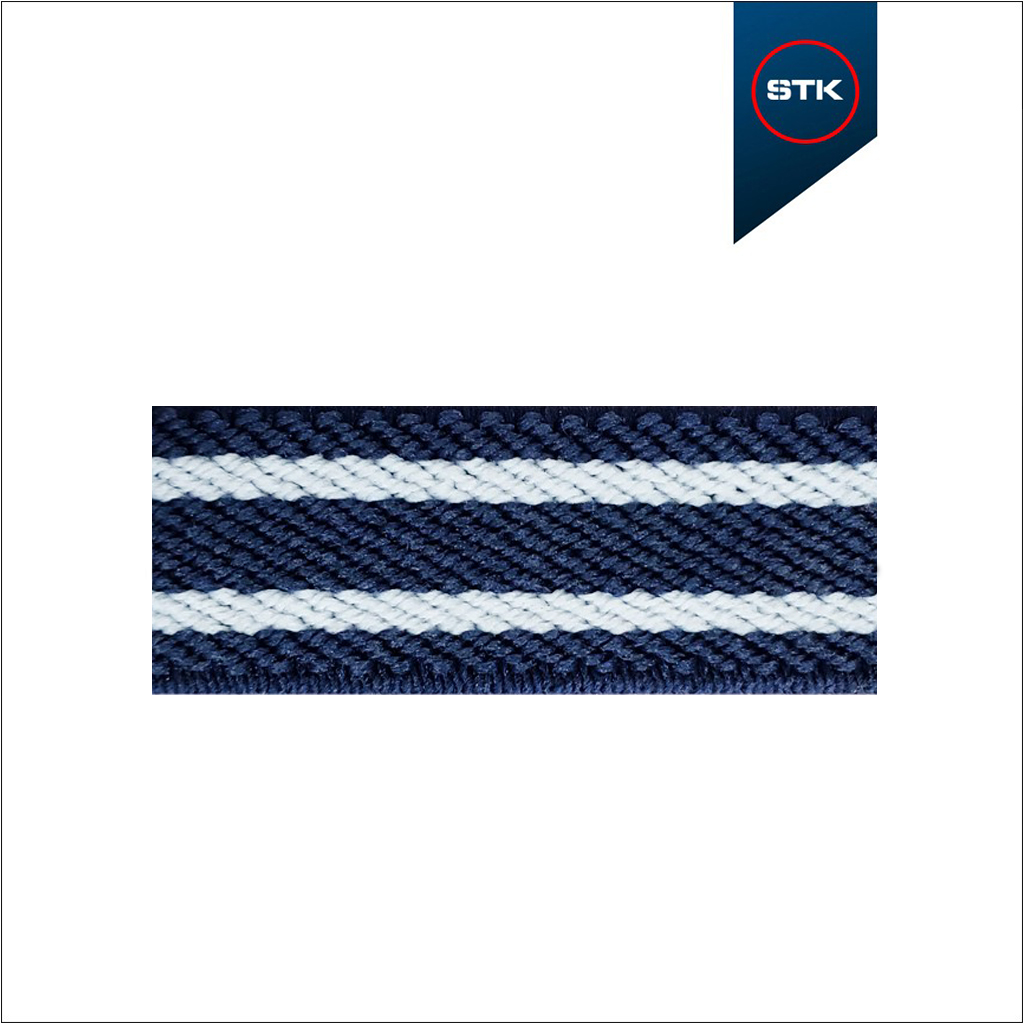 ELÁSTICO STK DIAG 15MM MARINH / BCO / MAIRN / BCO