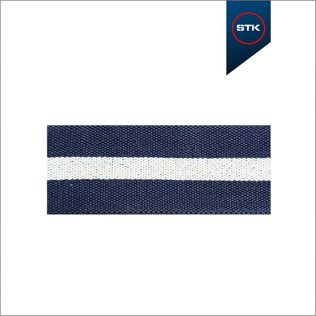 ELÁSTICO STK 1174 35MM MARINHO / BRANCO / MARIN