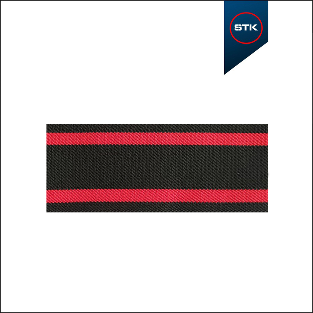 ELÁSTICO STK 156 DIAGONAL TELA 80MM PRETO/VERM1710/PRETO/1710/PRETO