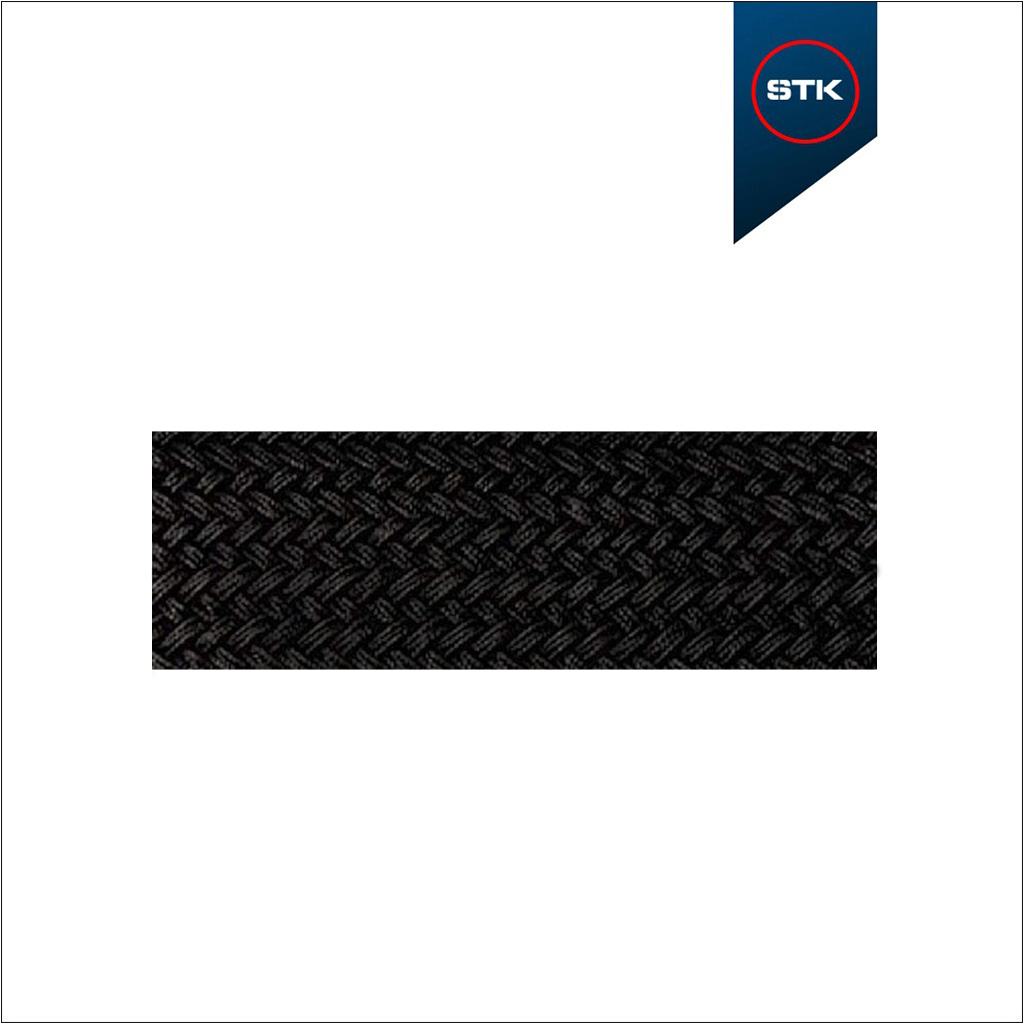 ELÁSTICO STK TRANÇADO PRETO 38MM