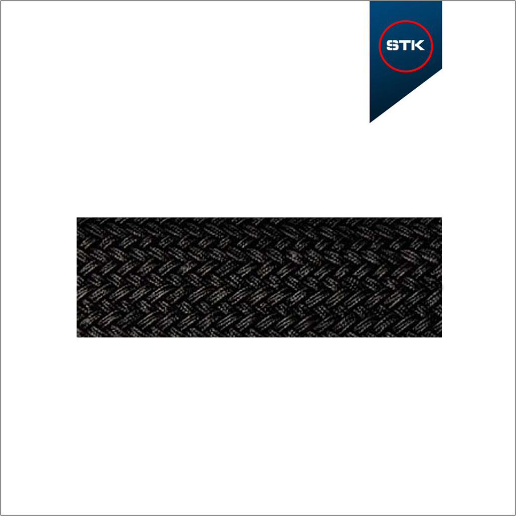 ELÁSTICO STK TRANÇADO PRETO 38 MM