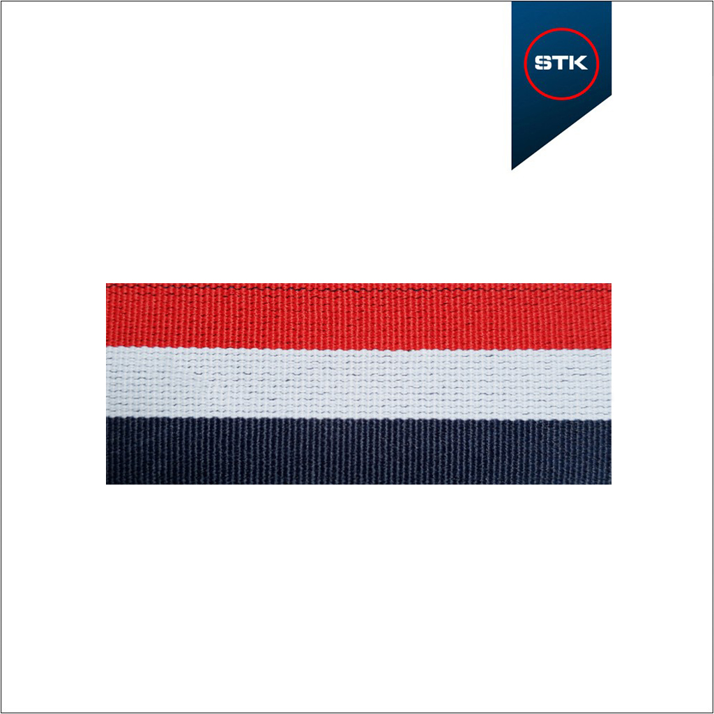 ELÁSTICO STK 592 EXPORTAÇÃO 4X1 40MM MARINHO / BRANCO / VERMELHO 1710
