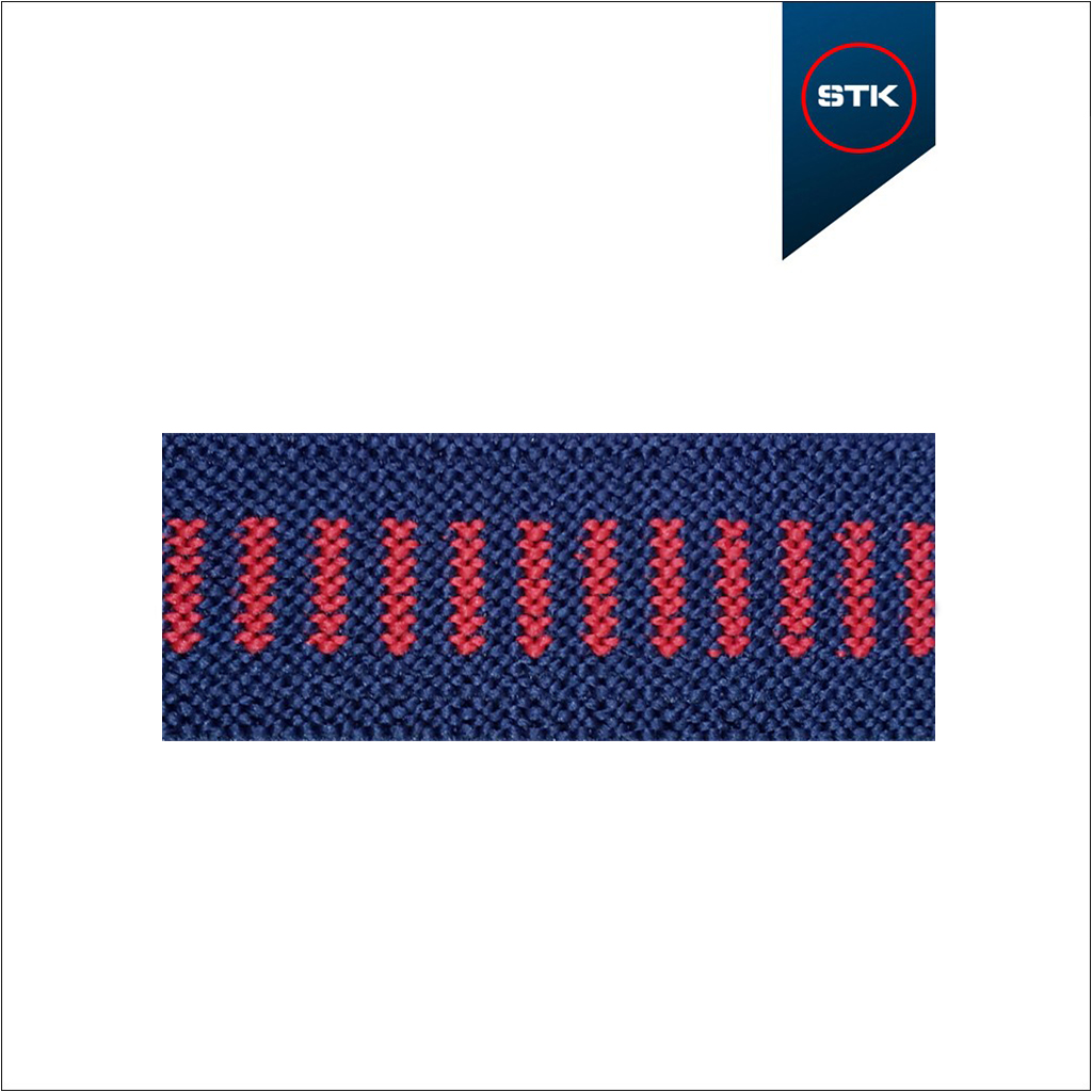 ELÁSTICO STK 1087 20MM MARINHO / VERMELHO 1710