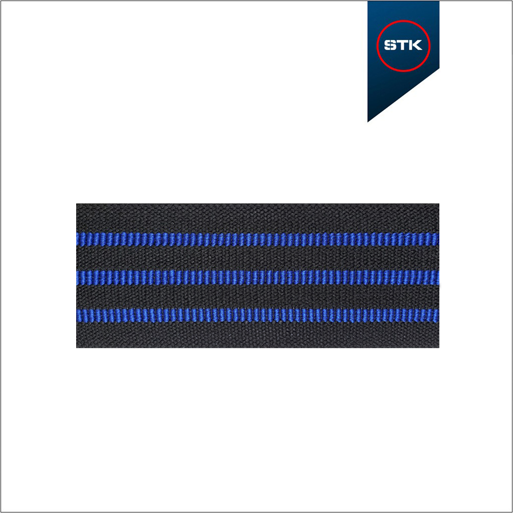 ELÁSTICO STK 1502 GYM MEDIO 82MM PRETO / AZUL STICK / PRETO / AZUL STICK / PRETO / AZUL