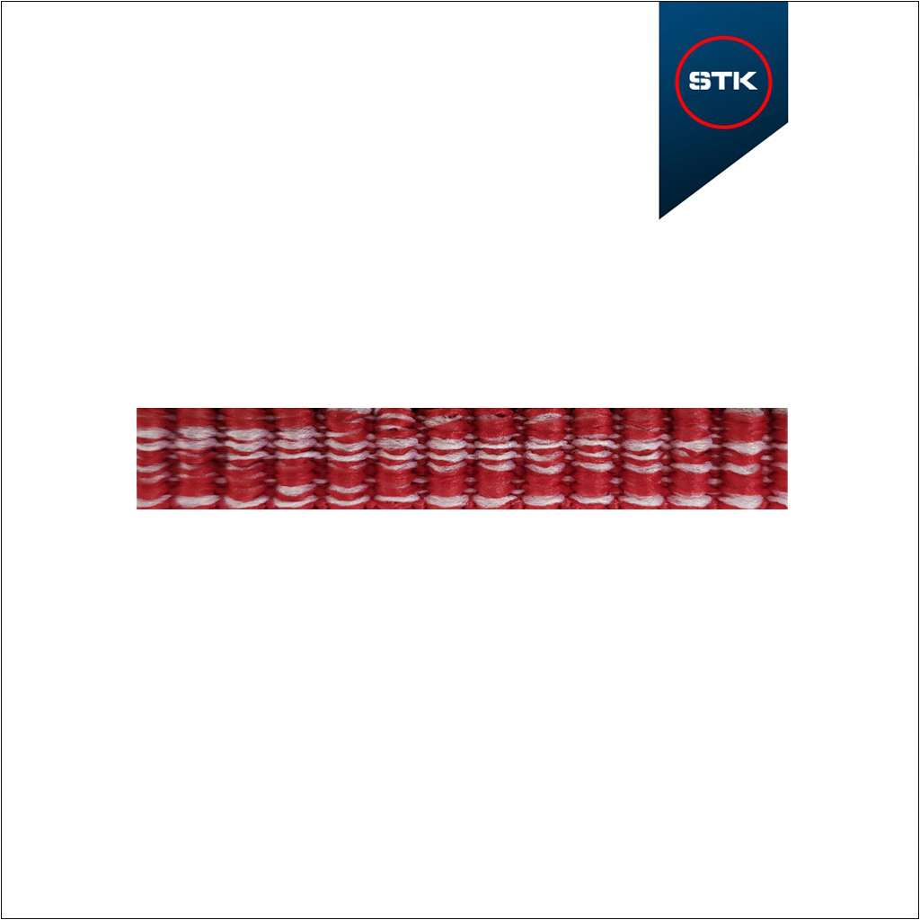 ELÁSTICO STK 1280 10MM VERMELHO 1710 / BCO