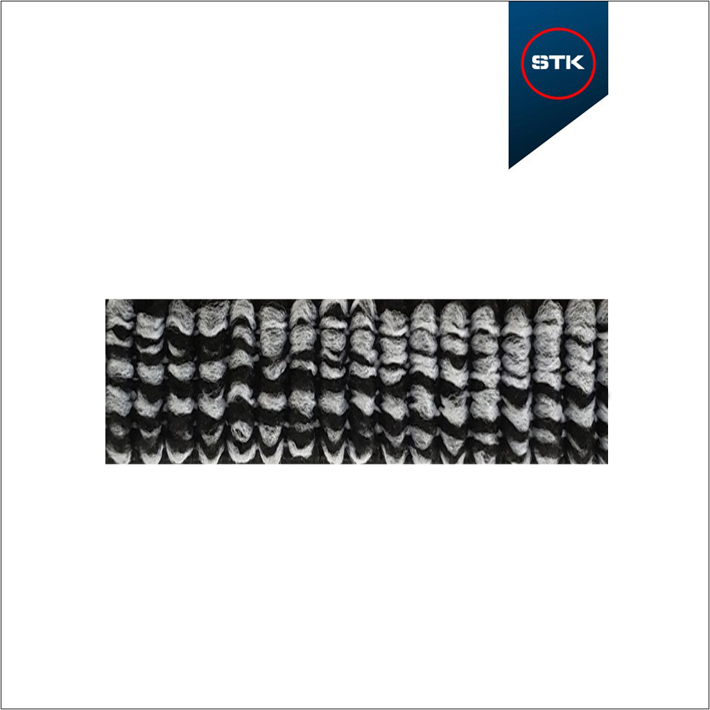 ELÁSTICO STK 1280 10MM PRETO / BRANCO