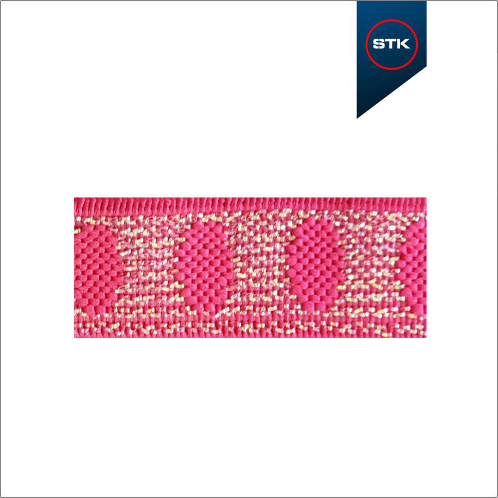 ELÁSTICO STK 1507 10MM PINK / LUREX IRISE