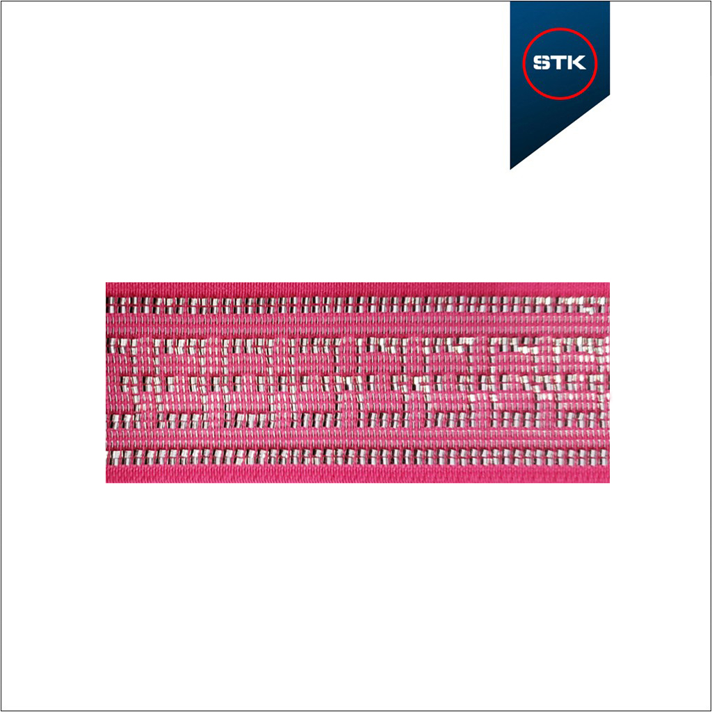 ELÁSTICO STK 1823 30MM PINK / METALIZADO PRATA