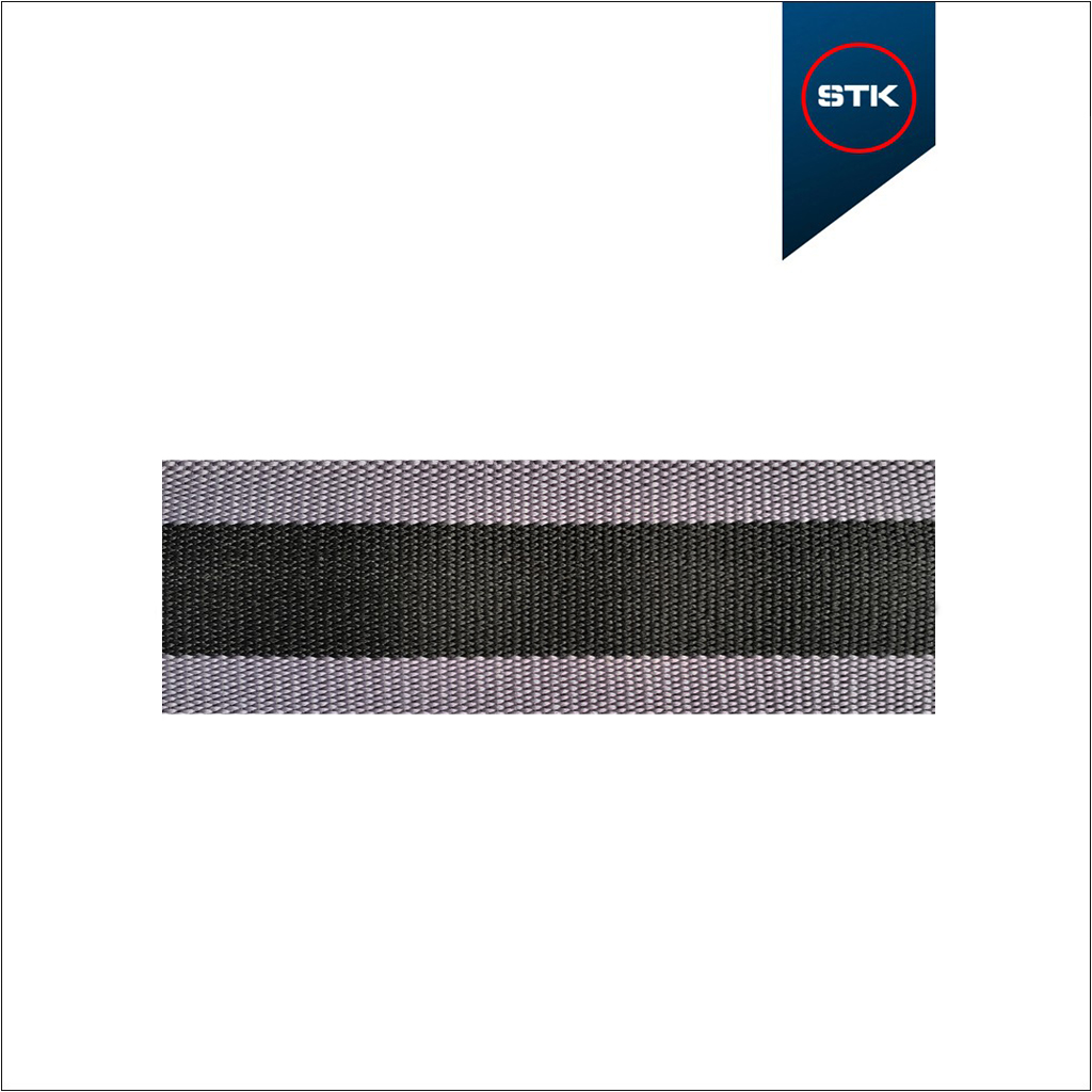 ELÁSTICO STK 1740 80MM CINZA 1722 / PRETO / CINZA 1722