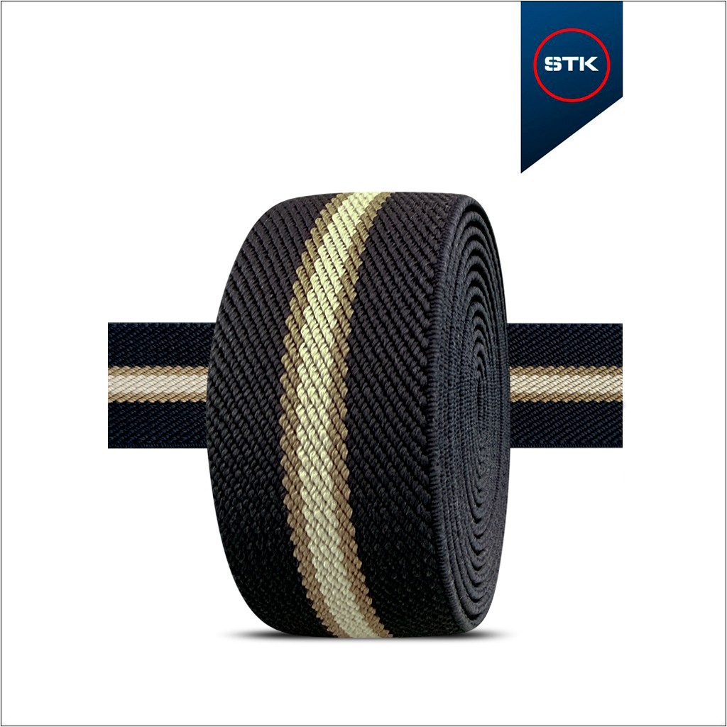 EL&Aacute;STICO STK 1660 EURO 40MM ANTRACITO / CAQUI / PALHA / CAQUI / ANTRACITO FUNDO ANTRACITO