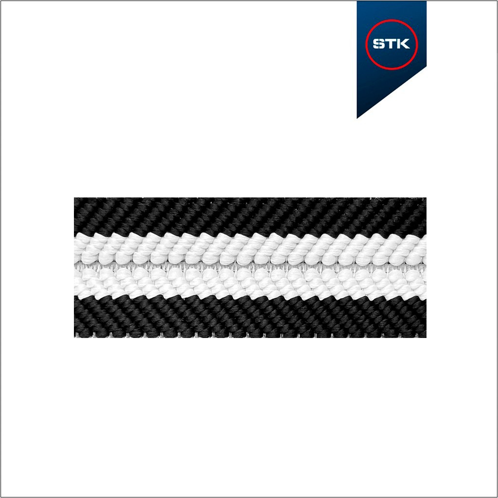 ELÁSTICO STK 2227 39MM PRETO /  BRANCO /  PRETO