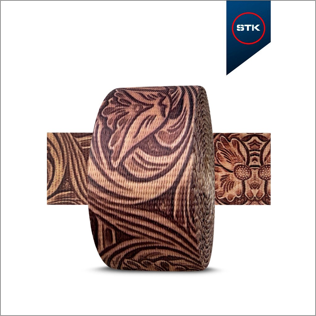 FITA STK 709 SUBLY 40MM BEGE (FLORAL CARAMELO) - 1192 - 1 LADO