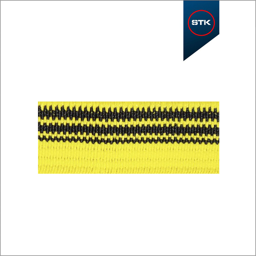 ELÁSTICO STK 157 EXPORTAÇÃO 10MM AMARELO HANOY / PRETO