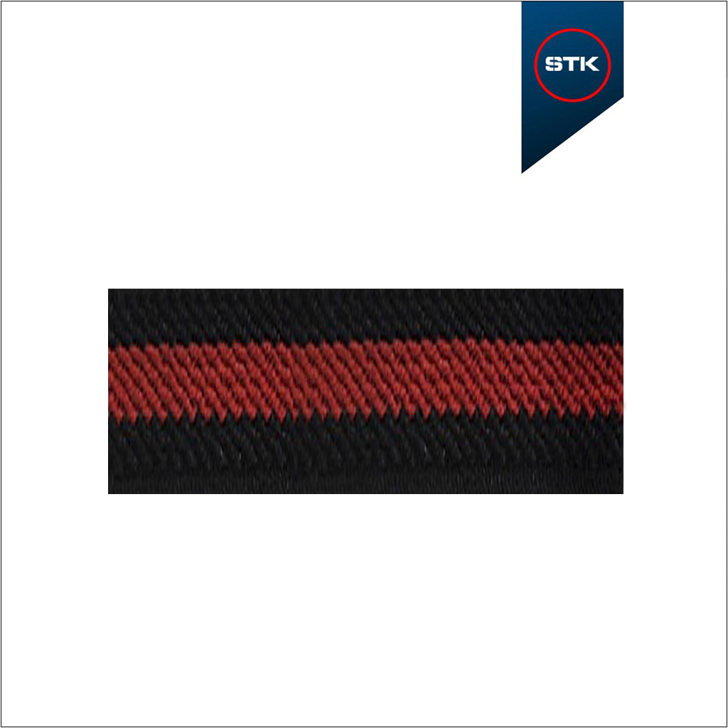ELÁSTICO STK 147 SLIN  10MM PRETO / VERM