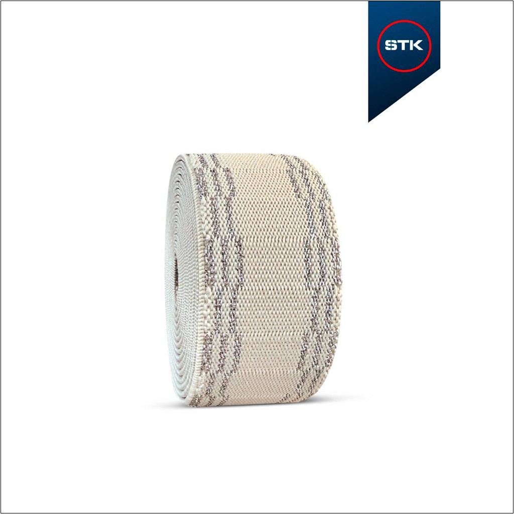 ELÁSTICO STK 2374 40MM SNOW / LUREX PRATA