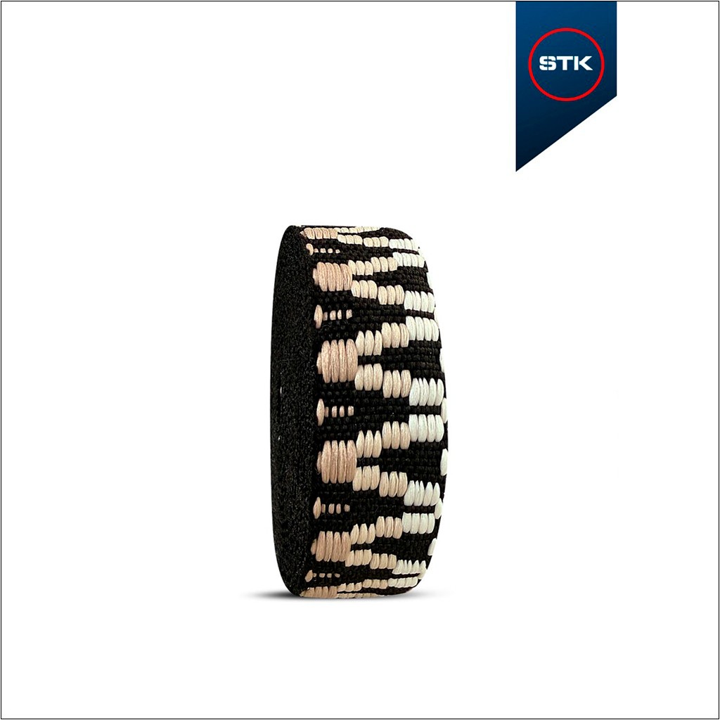 FITA STK 2372 25MM PRETO / LUXOR / PALHA / CROMIO